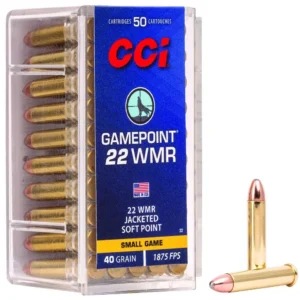 CCI 22 WMR GAMEPOINT 40GR JSP  50 RD/BX 40 BX/CS