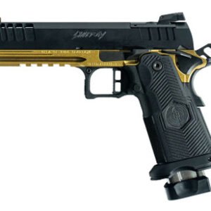 Great Lakes Firearms GL1911DS-9FSSGGLD 1911 DS Synergy 9mm 5" 20+1 Black/SS Barrel/Galaxy Gold Cerakote