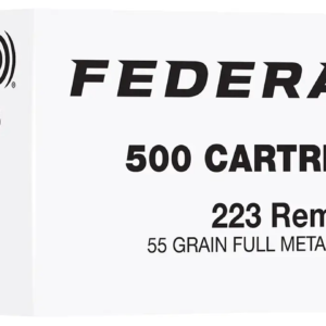 FEDERAL 223 REM 55GR FMJ 500RD/BX 2BX/CS