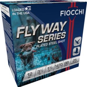 Fiocchi 12 Gauge Ammunition Flyway Series FI1235STBB BB Steel Shot 3-1/2" 1-3/8oz 1470fps 25 Rounds
