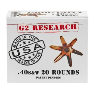 G2R CIVIC DUTY 40S&W 20RD BOX 25 BOXES PER CASE