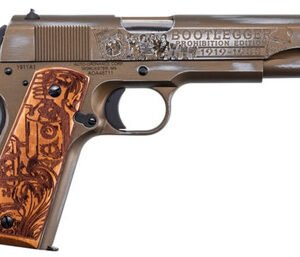 Auto-Ordnance 1911 Bootlegger BKOC9 7+1 Burnt Bronze/ Engraved Wood