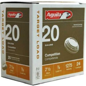 Aguila 20 Gauge Ammunition 1CHB2037 2 3/4" 7/8oz 1275 Fps #7.5 Shot 25 Rounds