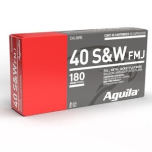 Aguila 40 S&W Ammunition 1E402110 180 Grain Full Metal Jacket 50 rounds
