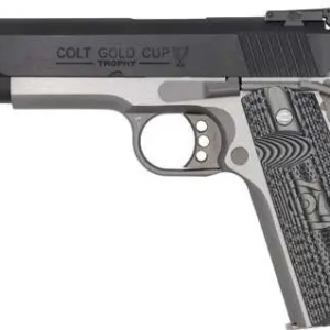 COLT 1911 GOLD CUP LITE SERIES 70 TWO TONE 38 SUPER STS BLUE GRIPS 5" 9+1