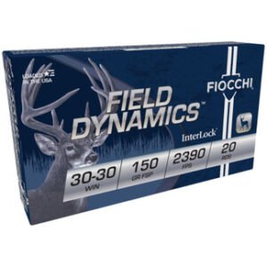 Fiocchi 30-30 Win Ammunition FI3030B 150 Gr Flat Soft Point 20 rounds