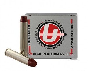 Underwood 444 Marlin Ammunition UW752 335 Grain Hard Cast Lead Flat Nose Gas Check 20 Rounds