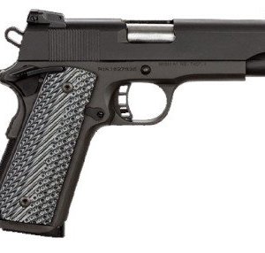 Rock Island Armory 51487 Rock Ultra M1911 A1 MS 4.25" 45ACP 8+1 Black/G10 Grip