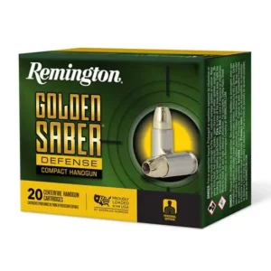 REMINGTON 357 MAG 125GR BJHP GOLDEN SABER DEFENSE 20 RD/BX 25 BX/CS