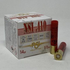 Nobel Sport Italia 410 Bore Ammunition ANS41275CASE 2-1/2" 7.5 Shot 1/2oz 1240fps CASE 250 Rounds