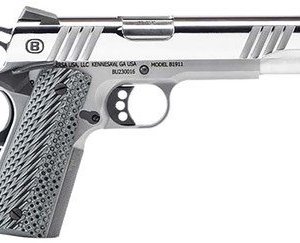 Bersa B19117050PMBG B1911 .45 ACP 5" 8+1 Polished Stainless/VZ Grips