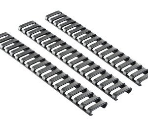 ERGO 18-SLOT LDDR RAIL COVERS 3PK BK
