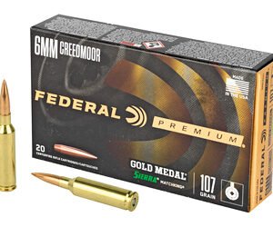 Federal Ammunition FED GOLD MDL 6MMCRD 107GR SMK 20/200 | Federal Ammunition