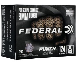 Federal Ammunition FED PUNCH 9MM 124GR PUNCH JHP 20/200 | Federal Ammunition
