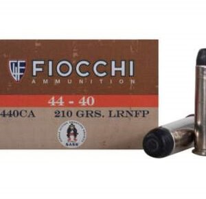 Fiocchi 44-40 Ammunition Cowboy Action FI4440CA 210 Grain Lead Round Nose Flat Point 50 rounds