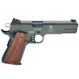 German Sport Guns M1911 HGA .22LR 5" Threaded Barrel Wood Grip 10+1 OD Green