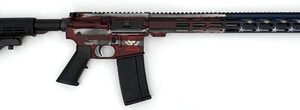 Great Lakes Firearms 223 Wylde GL15223F-AMF AR-15 16" 30+1 Nitride Barrel/Battleworn American Flag