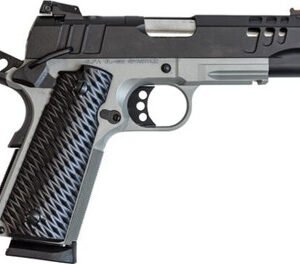 Great Lakes Firearms GL1911-45CSSSRK 1911 4.25" 8+1 Black/SS Barrel/Bull Shark