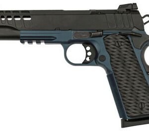 Great Lakes Firearms GL1911-45FSSBLU 1911 5" 8+1 Black/SS Barrel/Blue Titanium