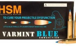 HSM 223 Rem Ammunition Varmint Blue 55 Grain Sierra Blitzking 20 rounds
