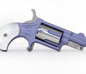 North American Arms NAA-22LR-ORCHID Mini Revolver .22LR 5 Rounds 1.13" SAO Deep Purple Cerakote/Pearlite Grip