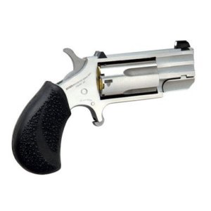 North American Arms NAA-PUG-D Mini Revolver .22WMR 5 Rounds 1" SAO Stainless/Rubber