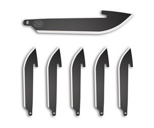 OD EDGE DROP-PT 2.5" BLADE 6PK BLK