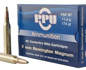 Prvi PPU 7mm Remington Magnum Ammunition PP7RM2 174 Grain Pointed Soft Point 20 rounds