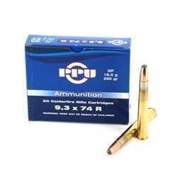 PPU Prvi 9.3x74R Ammunition PP92 285 Grain Soft Point 20 rounds | PPU