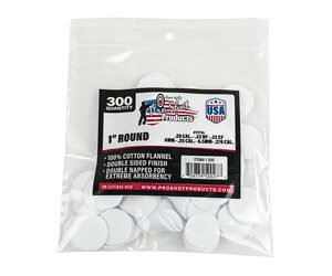 PRO-SHOT PATCH .22-.270CAL 1" 300CT