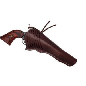 Heritage Manufacturing RR22B6LHOL Rough Rider 6RD .22 LR 6.5" Black Oxide/Cocobolo Grips W/ Leather Holster