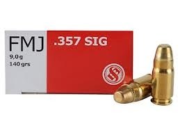 Sellier & Bellot 357 Sig Ammunition 140 Grain Full Metal Jacket 50 rounds