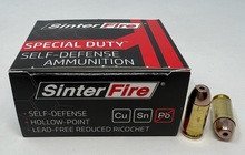 SinterFire 40 S&W Ammunition SF40125SD 125 Grain Hollow Point 20 Rounds