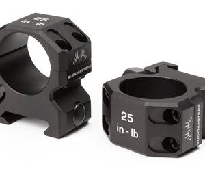 SIG BUCKMSTRS RINGS 1" ALUM LOW BLK