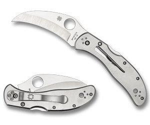 SPYDERCO HARPY CLIPIT SS 2.75" SILV