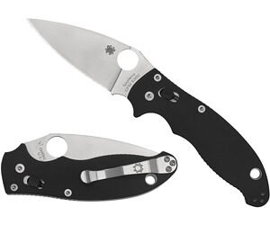 SPYDERCO MANIX 2 BLACK G10 PLAINEDGE