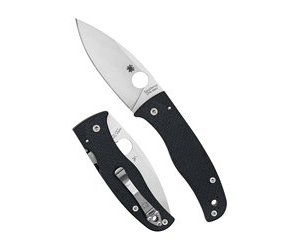 SPYDERCO BODACIOUS CF 3.63" BLK/SLV