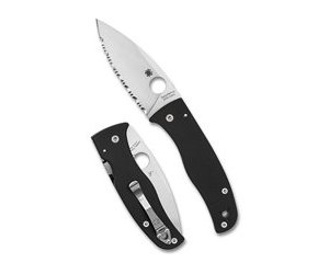SPYDERCO BODACIOUS BLK/SLV S30V SRTD