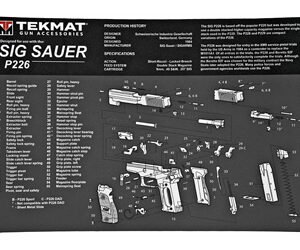 TekMat PISTOL MAT SIG P226 BLK | TekMat