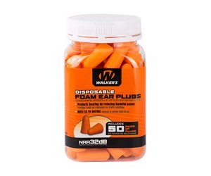 WALKER'S FOAM EAR PLUGS 50PK JAR