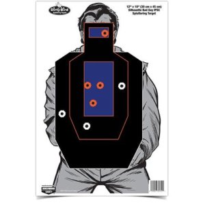 Birchwood Casey Dirty Bird 12" x 18" Bad Guy IPSC Silhouette Target - 8 ct.