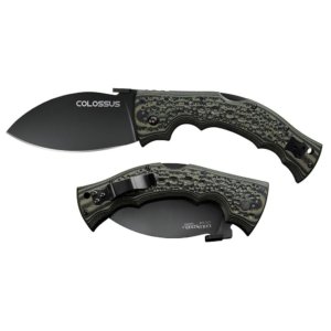 Cold Steel Colossus Folding Knife 4" Leaf Blade Black | Cold Steel
