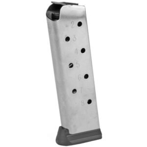 Colt 1911 Gov't/Commander Handgun Magazine Stainless with Base Pad .45 ACP 8/rd