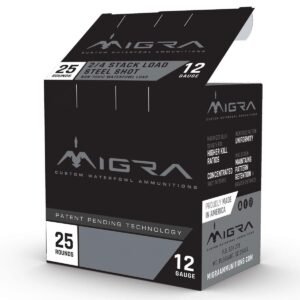 Migra Waterfowl Steel Shot Shotshell 20 ga 3" 1 oz 1350 fps #4 #6 25/ct