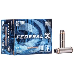 Federal Power-Shok Handgun Ammunition .357 Mag 180 gr JHP 1080 fps 20/box