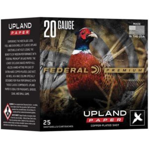 Federal Premium Upland Paper Shotshells 20ga 2-3/4" 1oz 1250 fps #4 25/ct