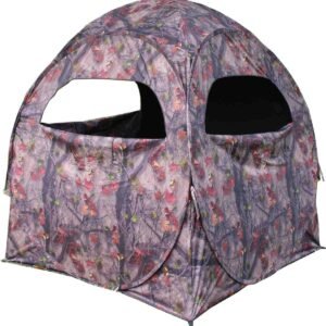 HME 2-Person Spring Steel 75 Pop-Up Ground Blind 58x58x57" - JM Camo