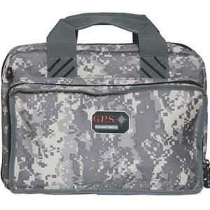 G-Outdoors Quad Pistol Range Bag with Magazine Storage & Dump Cups-Fall Camo