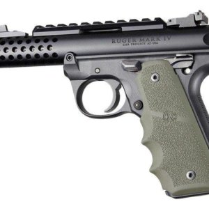 Ruger 22/45 MKIV Rubber Grip with Finger Grooves OD Green