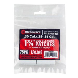 Kleen-Bore KleenBore Cotton Patches 1 3/4" Square .28-.35 Cal | Kleen-Bore